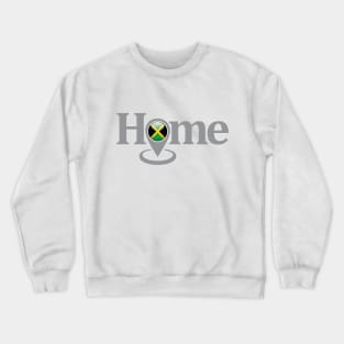 Jamaican National Flag Home Location Icon Crewneck Sweatshirt